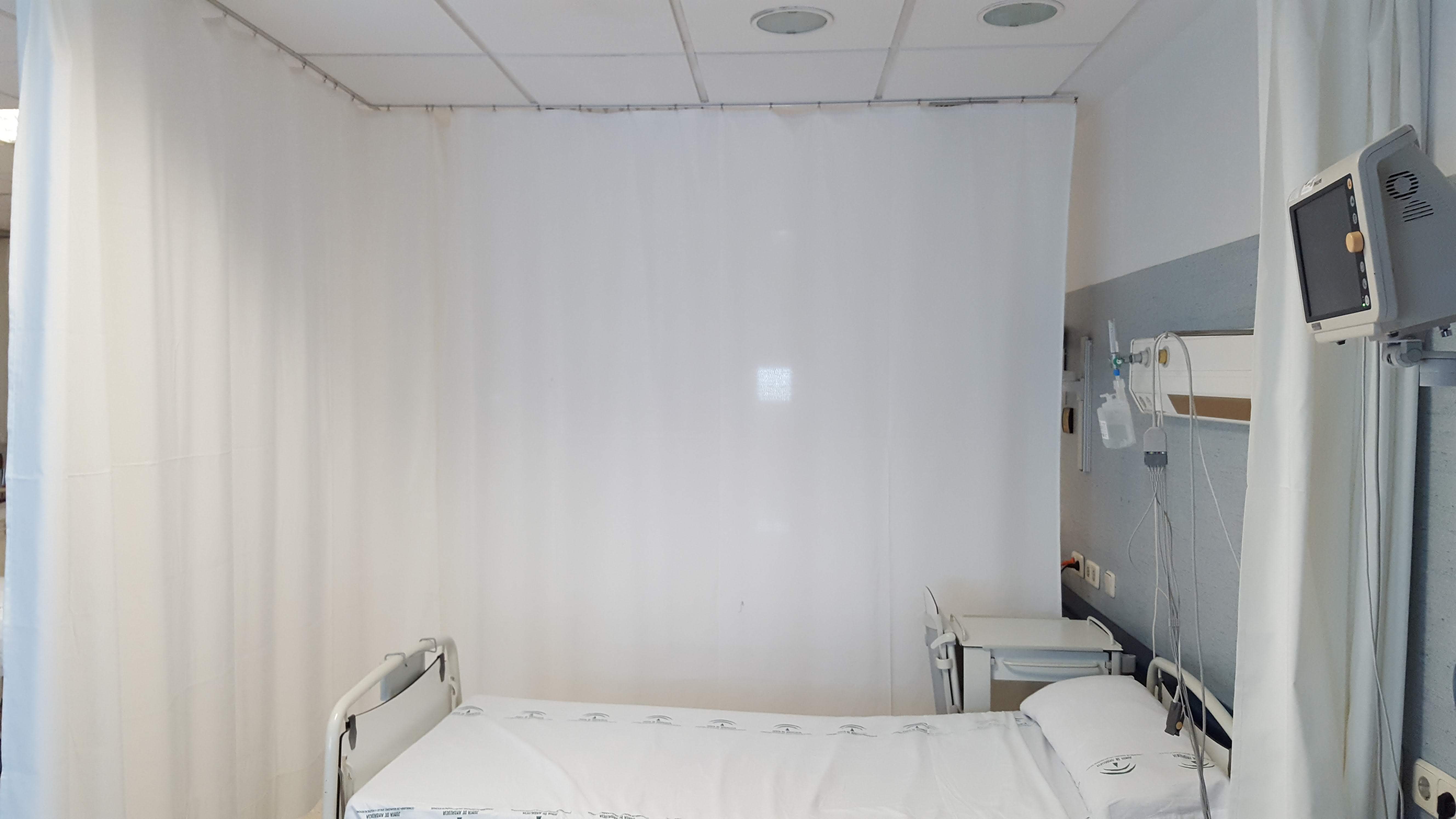 Cortinas ingnifugas antibacterianas Hospital Clinicas Intimidad